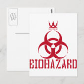 BIOHAZARD(赤) BRIEFKAART (Voorkant / Achterkant)