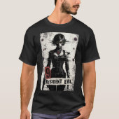 Biohazard Agent: Glitched Horror Heroine T-shirt (Voorkant)