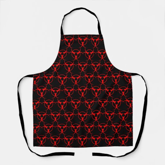 Biohazard Aprons Personalized Biohazard BBQ Apron Schort (Voorkant)