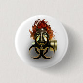 </biohazard>badge ronde button 3,2 cm (Voorkant)