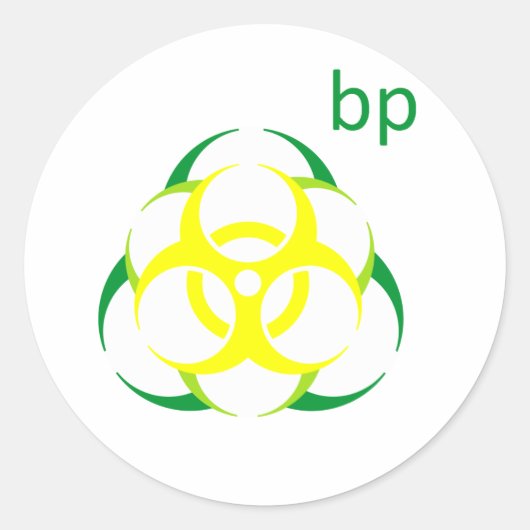 Biohazard bp 2 ronde sticker (Voorkant)