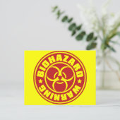 BIOHAZARD BRIEFKAART (Staand voorkant)