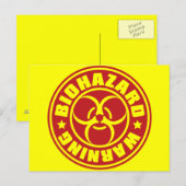BIOHAZARD BRIEFKAART (Voorkant / Achterkant)