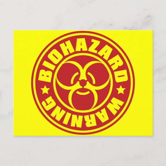 BIOHAZARD BRIEFKAART (Voorkant)
