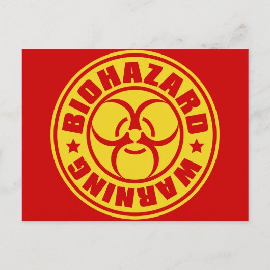 BIOHAZARD BRIEFKAART (Voorkant)