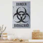 Biohazard Danger Sign Poster (Keuken)
