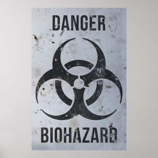 Biohazard Danger Sign Poster (Voorkant)