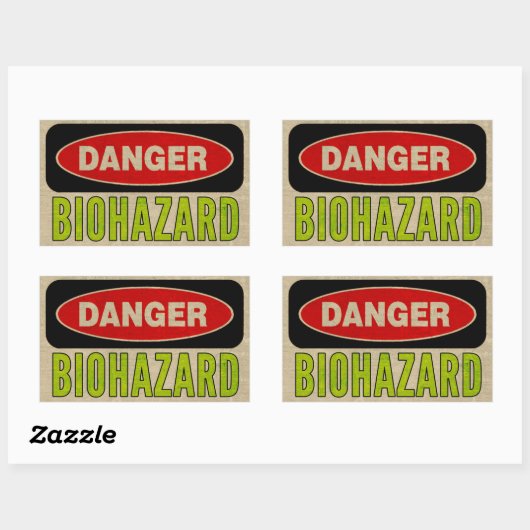 Biohazard Danger Stickers (Vel)