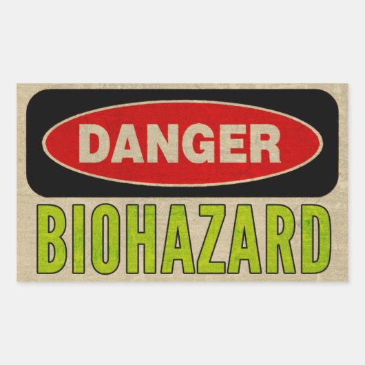 Biohazard Danger Stickers (Voorkant)