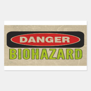 Biohazard Danger Stickers
