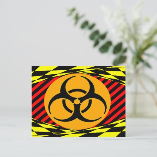 Biohazard Design by Kenneth Yoncich Briefkaart (Staand voorkant)