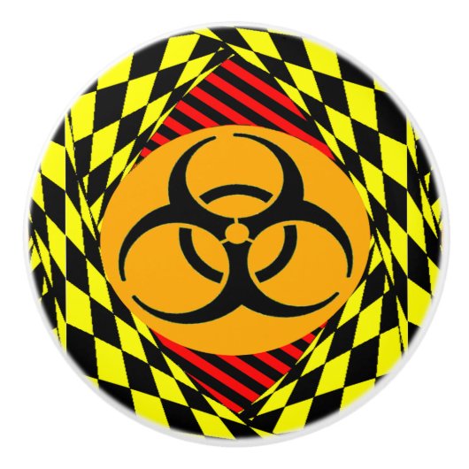 Biohazard Design by Kenneth Yoncich Keramische Knop (Voorkant)