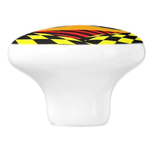 Biohazard Design by Kenneth Yoncich Keramische Knop (Zijkant)