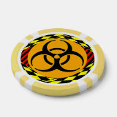 Biohazard Design by Kenneth Yoncich Poker Chips (Enkel)