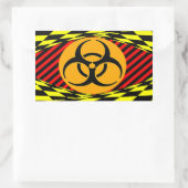 Biohazard Design by Kenneth Yoncich Rechthoekige Sticker (Tas)