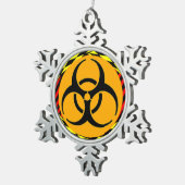 Biohazard Design by Kenneth Yoncich Tin Sneeuwvlok Ornament (Rechts)