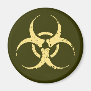 Biohazard -dist-geel magneet