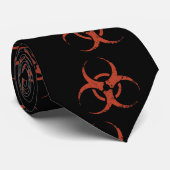 Biohazard - dist - rood stropdas (Opgerold)