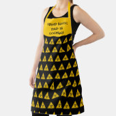 Biohazard Driehoekig Bord Patroon Schort (Insitu)