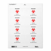BIOHAZARD ETIKET (Full Sheet)