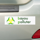 biohazard flower 1 , bayou vervuiler bumpersticker (Op auto)
