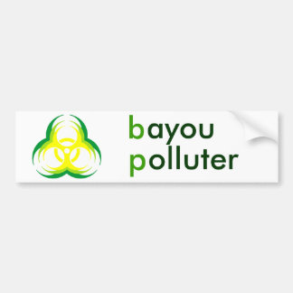 biohazard flower 1 , bayou vervuiler bumpersticker