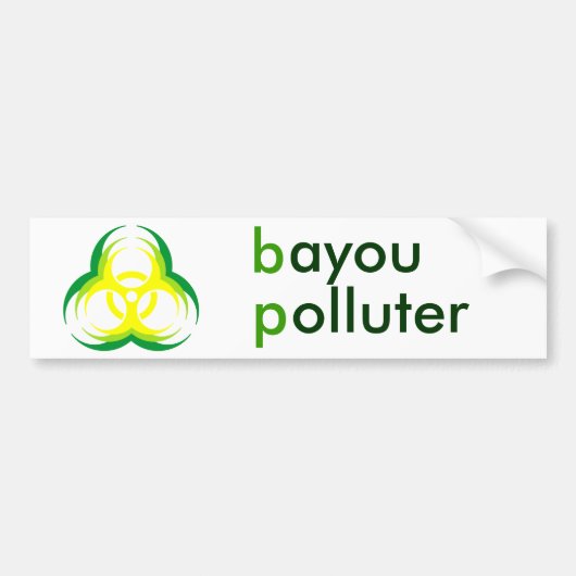 biohazard flower 1 , bayou vervuiler bumpersticker (Voorkant)