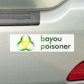 biohazard flower bayou vergiftiging bumpersticker (Op auto)