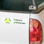 biohazard flower bayou vergiftiging bumpersticker (Op Truck)