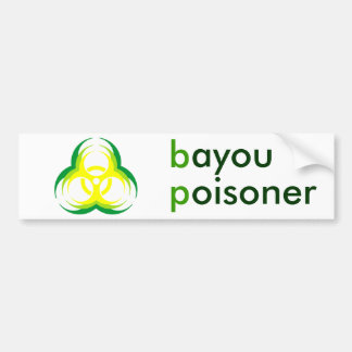 biohazard flower bayou vergiftiging bumpersticker