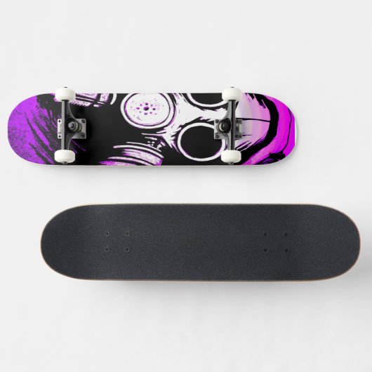 BioHazard GASMASKtoxisch Skateboard (Horizontaal)