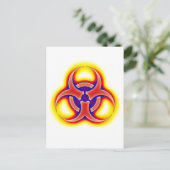 Biohazard Glow Briefkaart (Staand voorkant)
