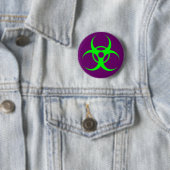Biohazard Green op Paarse Button (In situ)