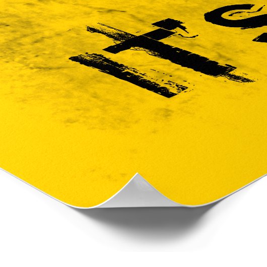 Biohazard Grunge  Poster (Hoek)