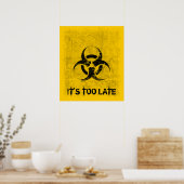 Biohazard Grunge  Poster (Keuken)