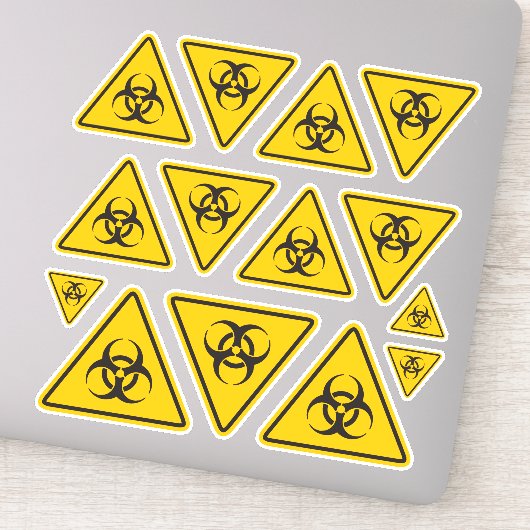 Biohazard Icon Set Sticker (Detail)