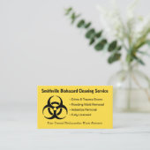 Biohazard Industry - Aanpassen - Visitekaartje (Staand voorkant)