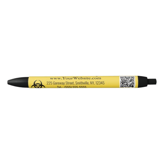 Biohazard Industry Zwarte Inkt Pen (Voorkant)