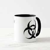 Biohazard mok met tekst (Voorkant rechts)