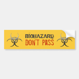 Biohazard - Niet doorstaan - Bumpersticker