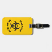 Biohazard pictogram bagagelabel (Voorkant horizontaal)