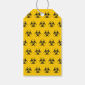 Biohazard pictogram cadeaulabel (Achterkant)
