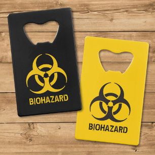 Biohazard-pictogram Creditkaart Flessenopener
