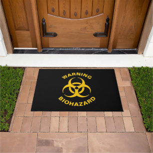 Biohazard pictogram deurmat
