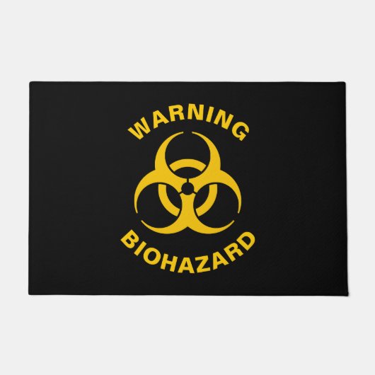 Biohazard pictogram deurmat (Voorkant)