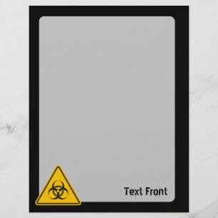 Biohazard pictogram flyer