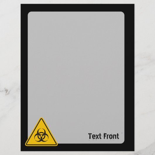 Biohazard pictogram flyer (Voorkant)
