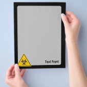 Biohazard pictogram flyer (Hand)