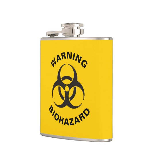 Biohazard pictogram heupfles (Links)