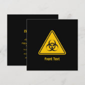 Biohazard pictogram kaart (Voorkant / Achterkant)